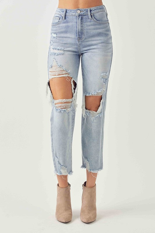 THE CHARLIE HIGH-RISE STRAIGHT JEANS