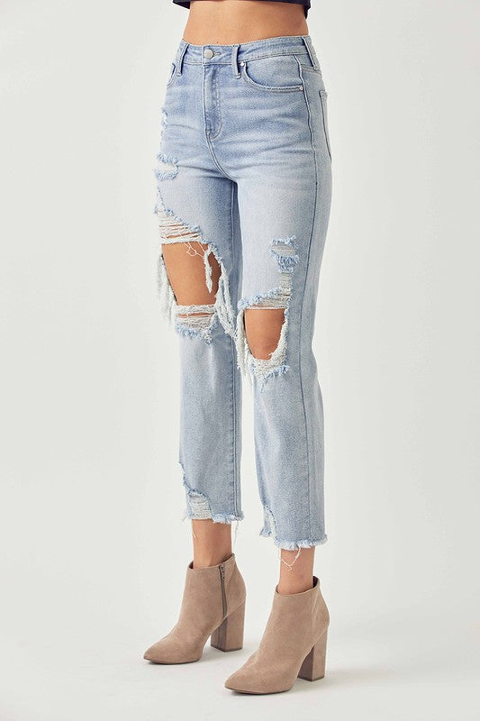 THE CHARLIE HIGH-RISE STRAIGHT JEANS