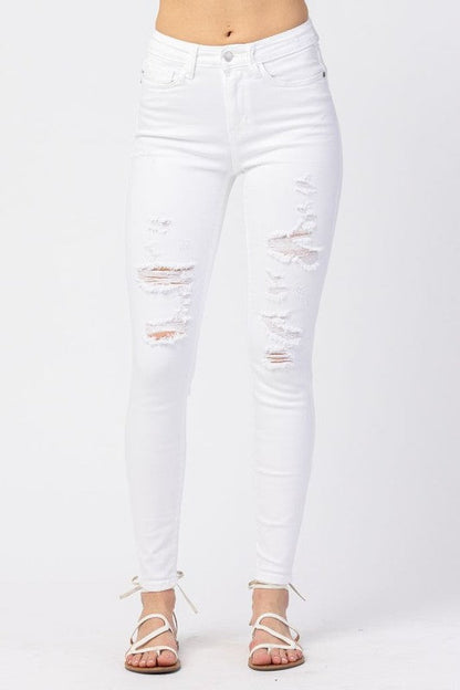 WHITE DISTRESSED JUDY BLUE