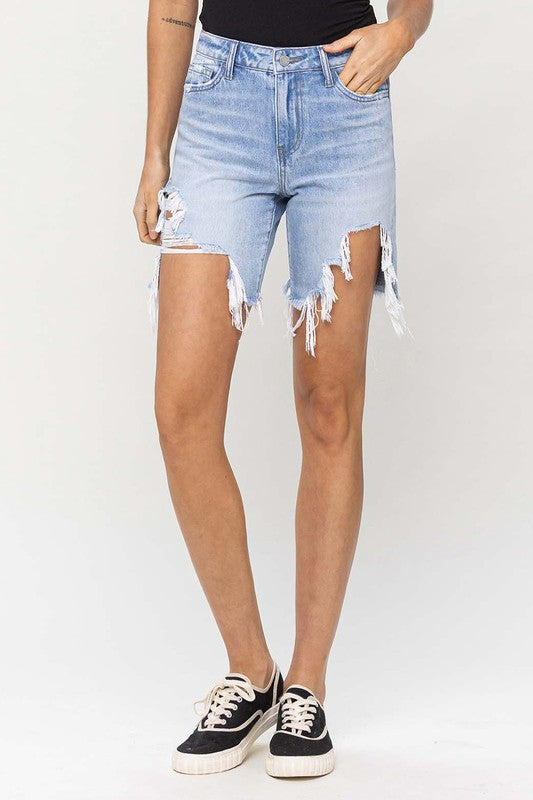 HIGH RISE MIDI SHORTS